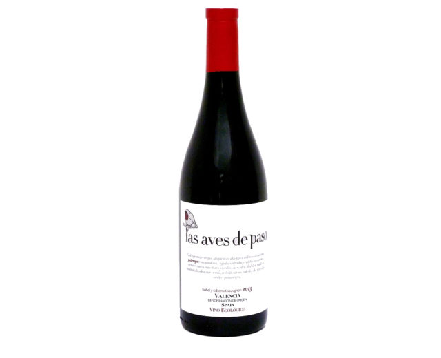 Vino tinto ecológico aves de paso