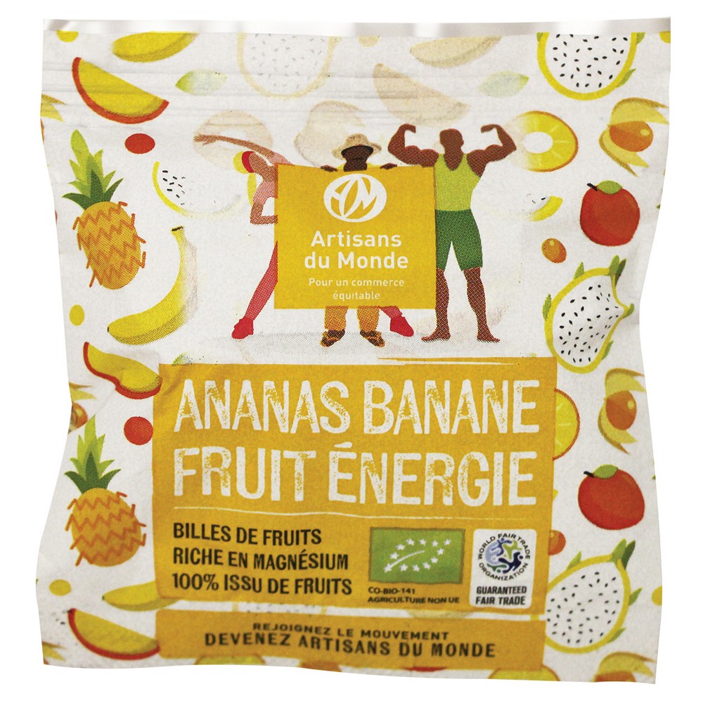 snack piña y bananas ecológicos y de comercio justo