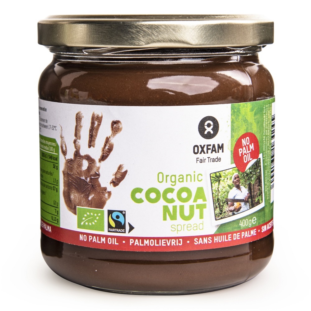 crema de cacao sin aceite de palma oxfam