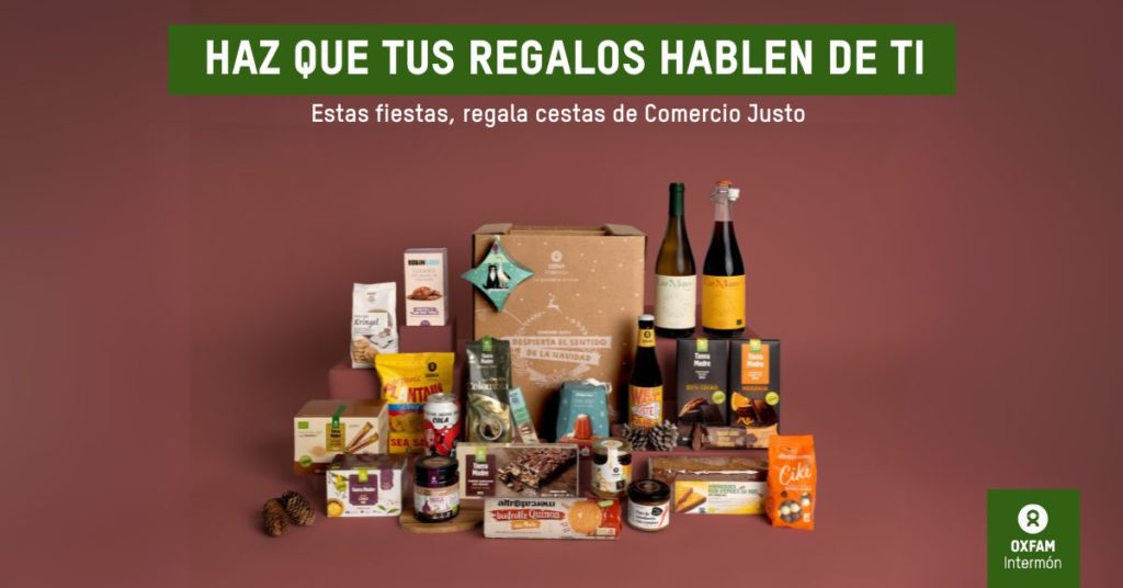 Catálogo de Cestas de Navidad Oxfam Intermón de Comercio Justo