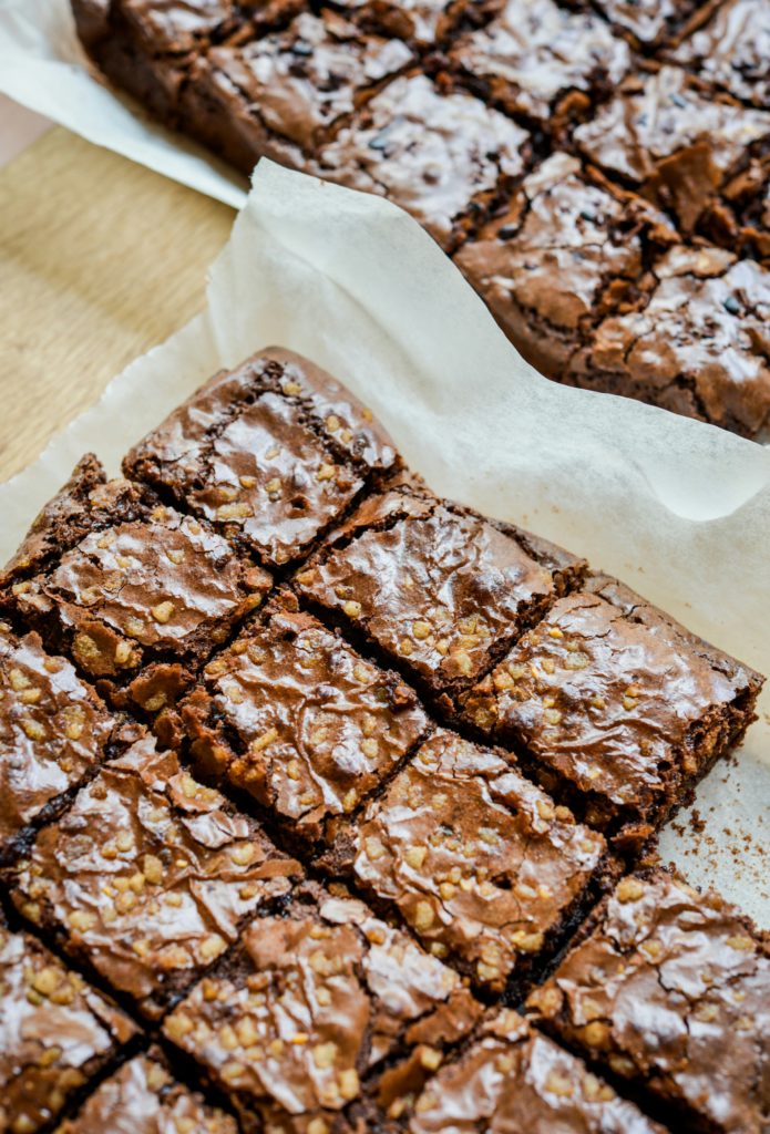 Brownies de Café de Comercio Justo con chocolate