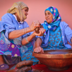mujeres socias de TARGANINE cooperativa argán de comercio justo y ecológico en Marruecos