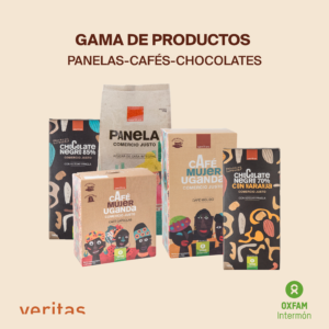 productos en cobranding oxfam y veritas comercio justo