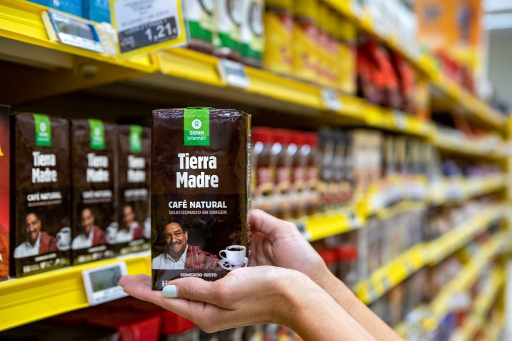 Café Tierra Madre de Oxfam Intermón en Supermercado Alimerka